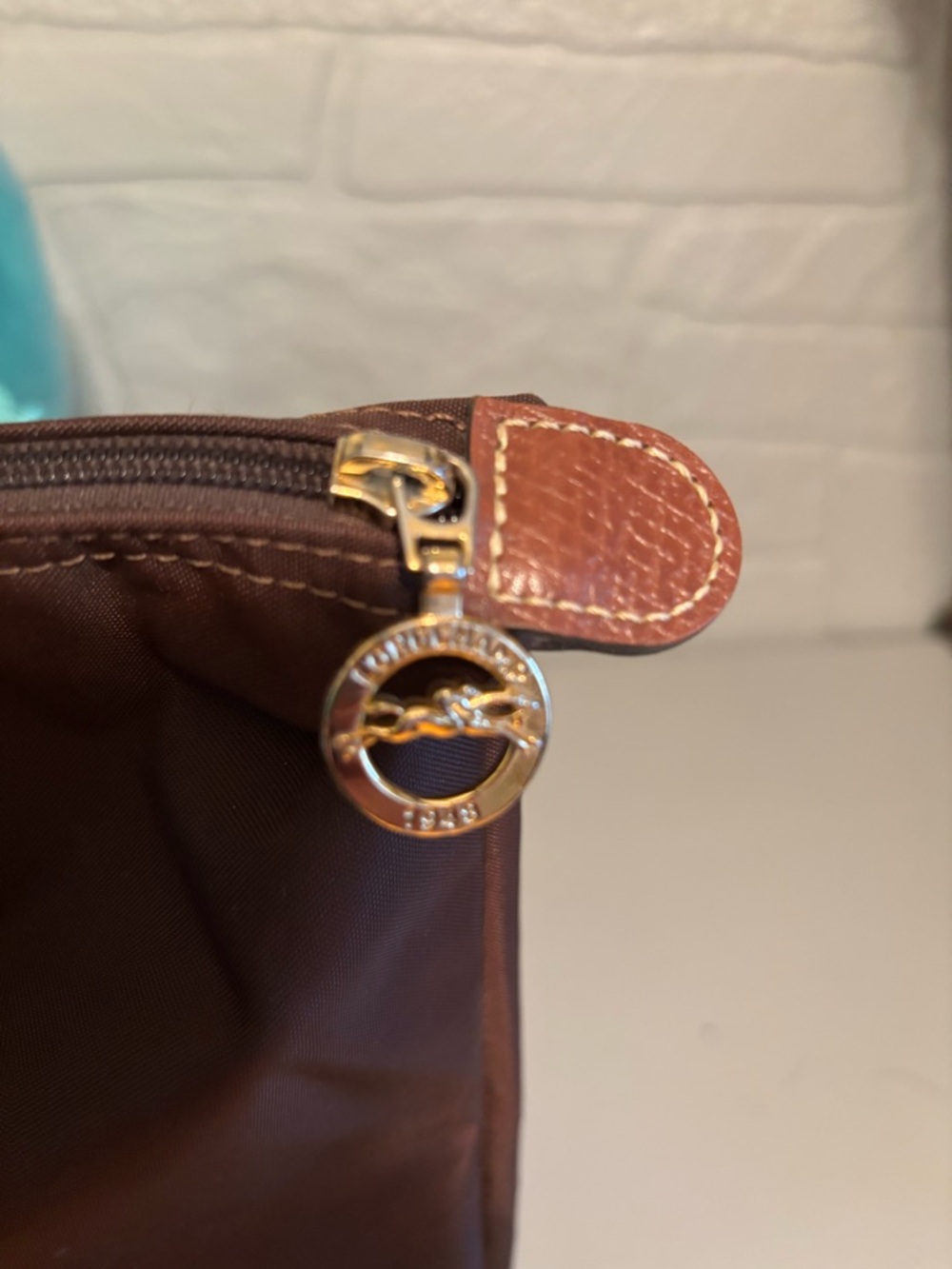 Longchamp Brown and Tan Le Pliage Large Tote - Picture 8 of 9